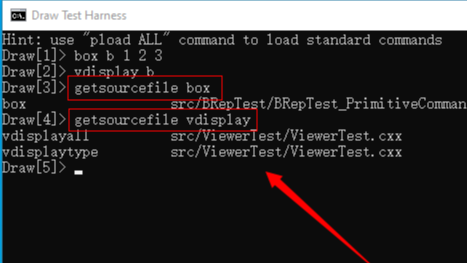 OpenCASCADE DRAW Command Source