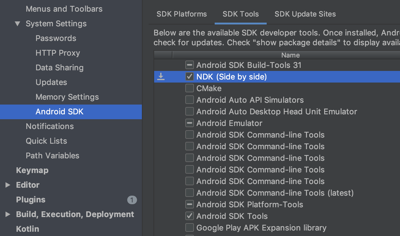 [Mobi] Android Studio NDK 安装