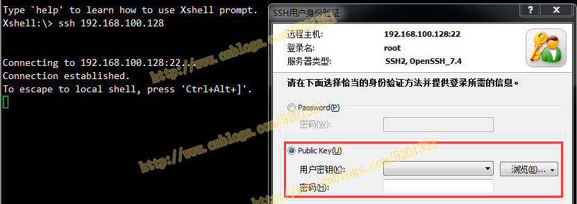 关于linux免密登录的配置及ssh客户端基于私钥文件的登录第1张