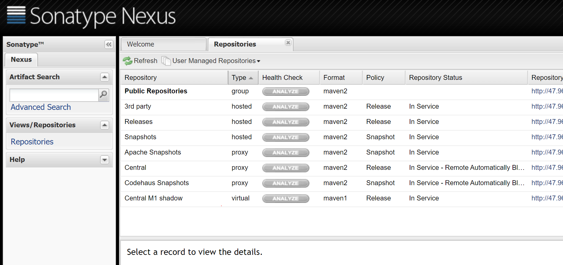 Nexus Repositories