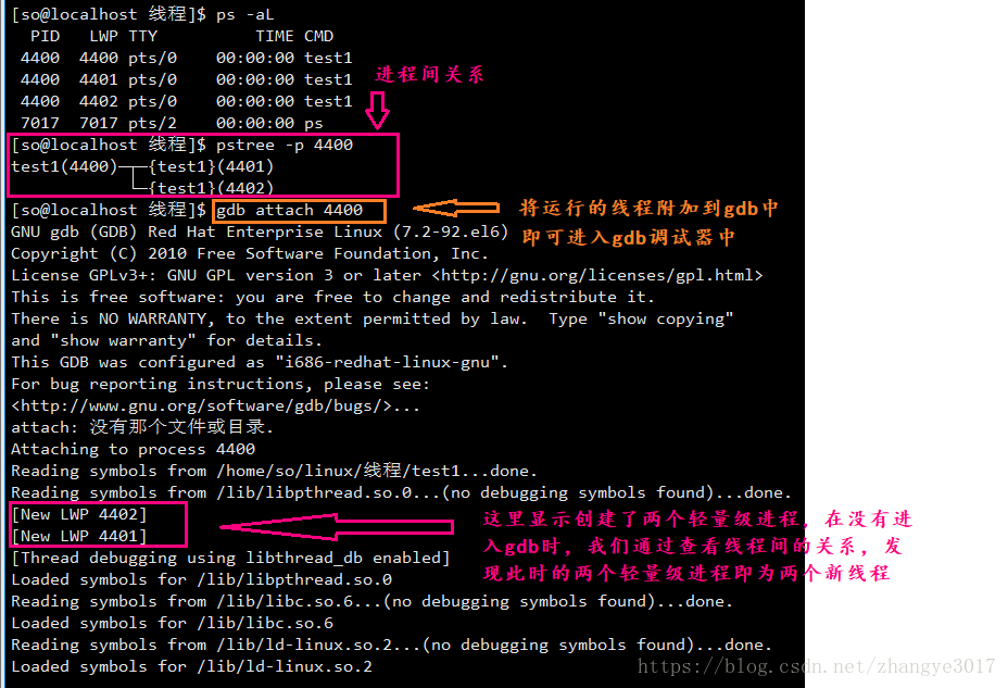线程的查看以及利用gdb调试多线程第3张
