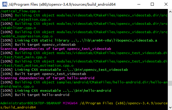 NDK+MSYS2+Android sdk编译opencv源码第10张