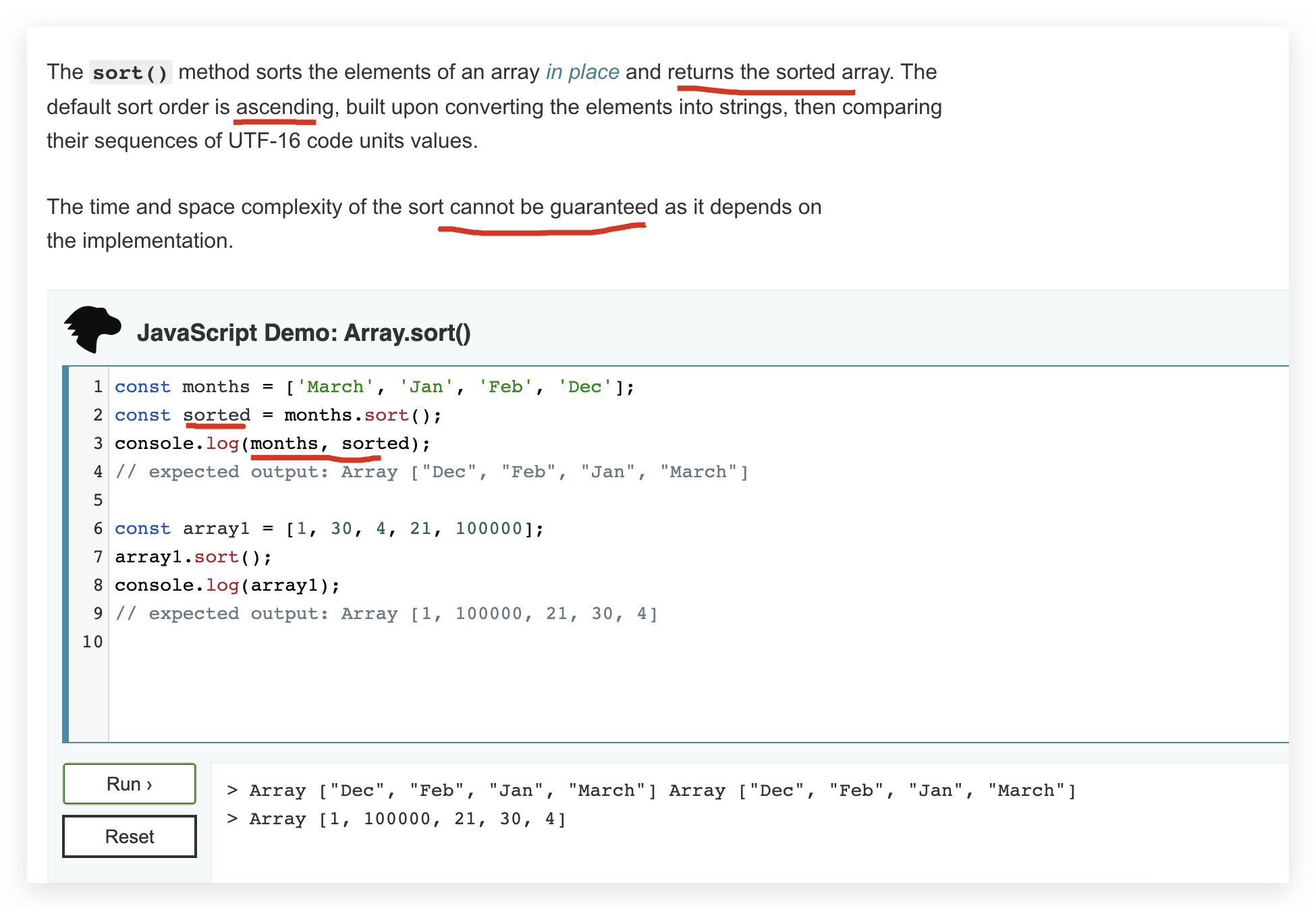 js array sort All In One