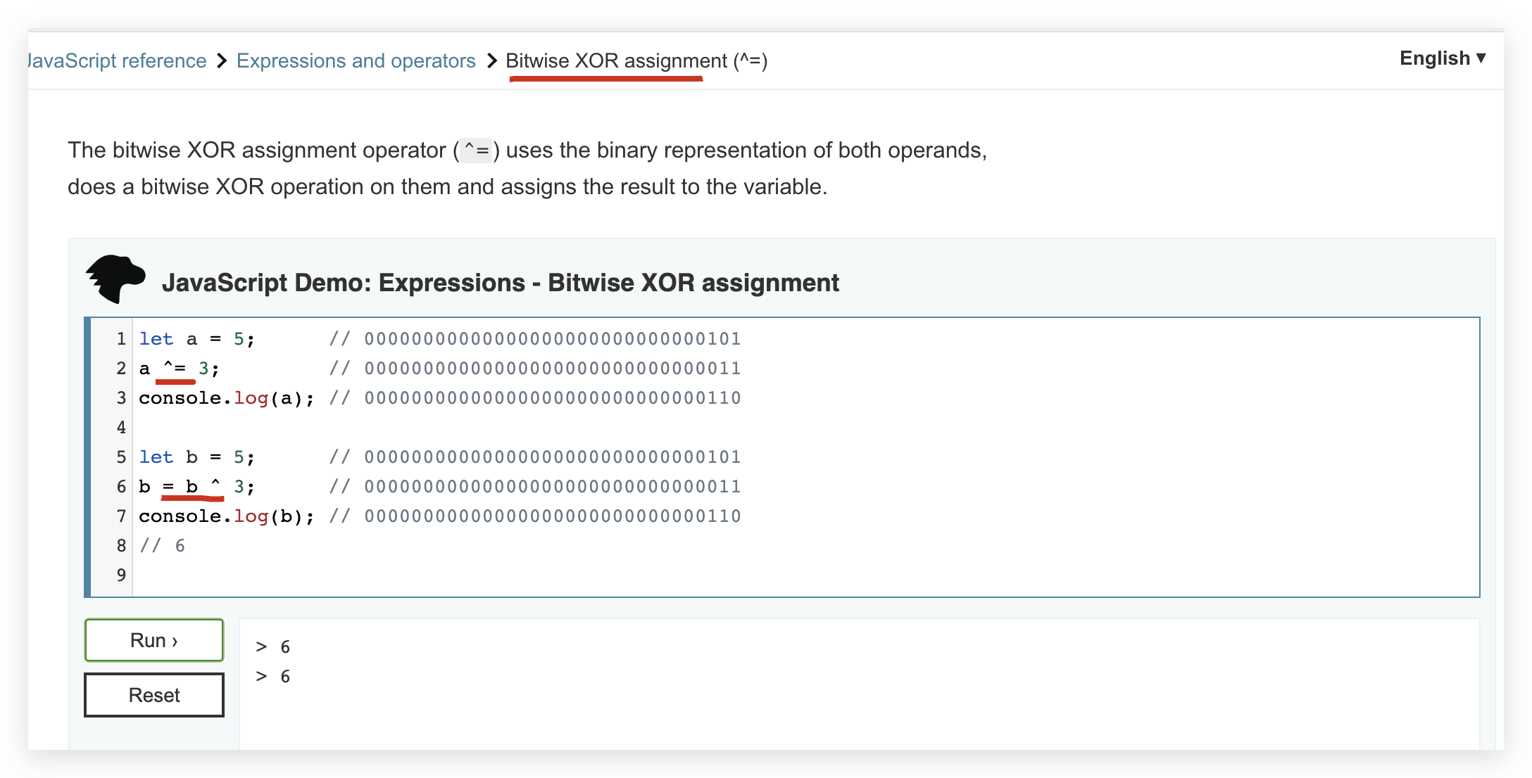 js bitwise operation All In One