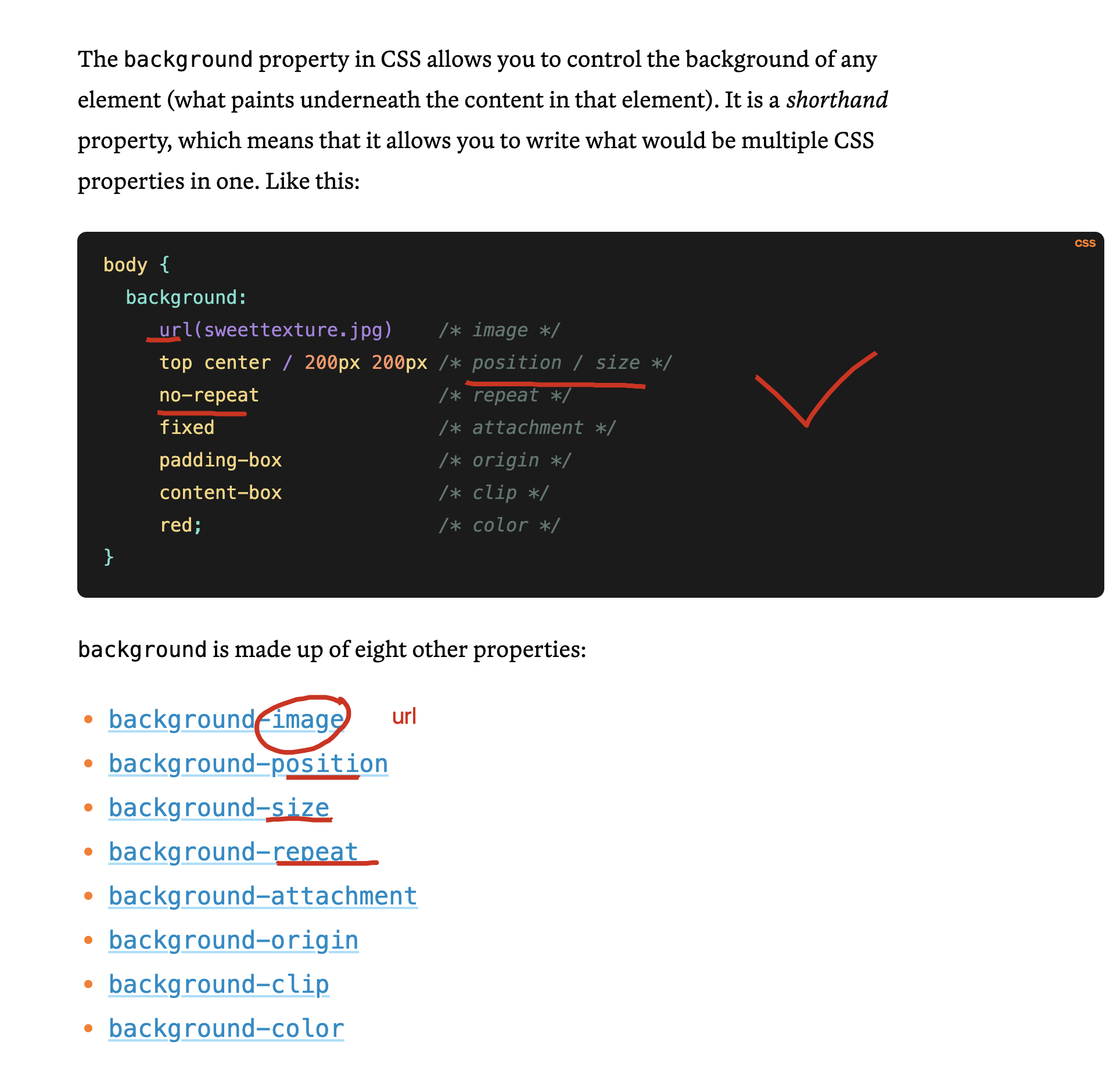 css background order of properties All In One - xgqfrms - 博客园