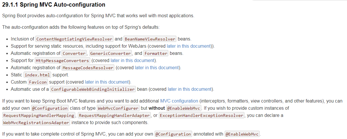 spring boot webmvcconfigurer