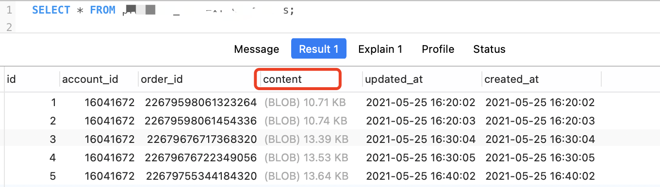 mysql-blob