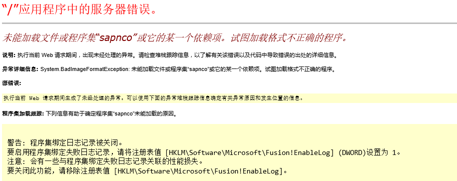 ASP.NET WebApi 依赖 SAP Connector dll 报错第1张