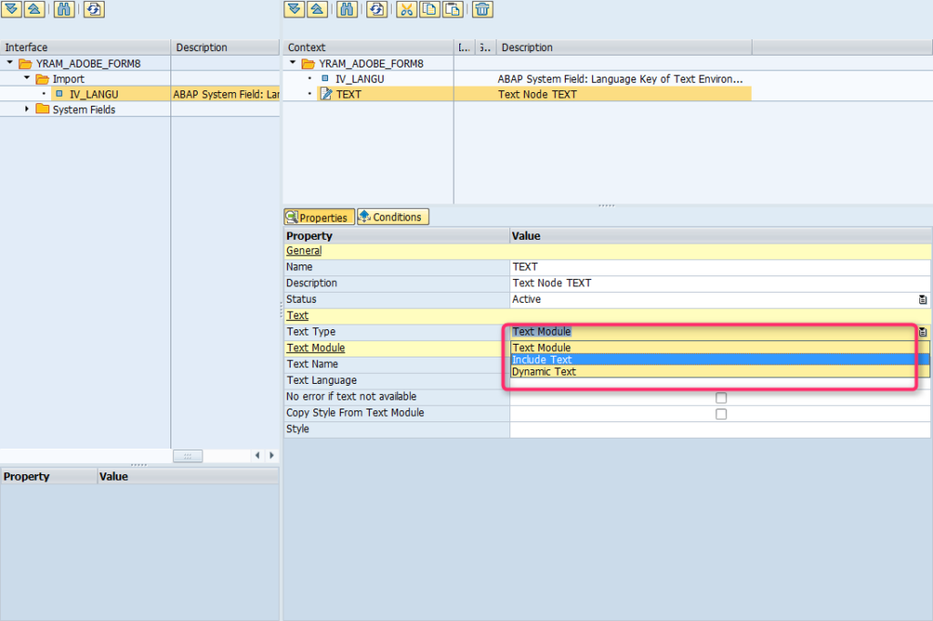 SAP how to upload Standart text. SAP Adobe как заполнить Set Tray. SAP field temperature condition.