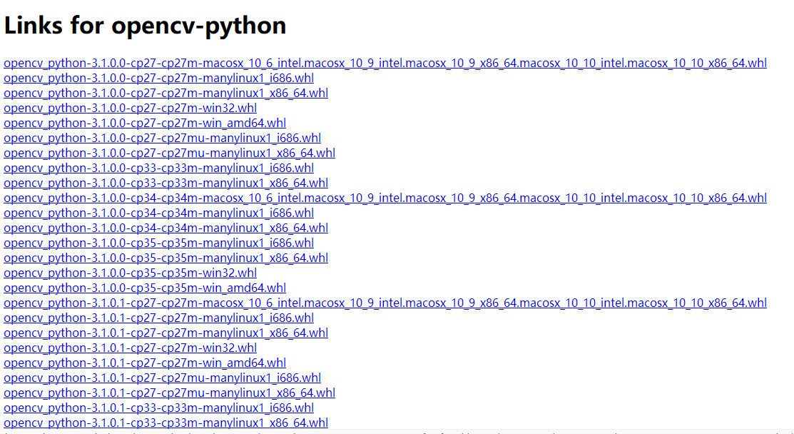Python下opencv库的安装过程与一些问题汇总第2张