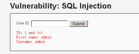 DVWA（三）：SQL injection 全等级SQL注入第2张