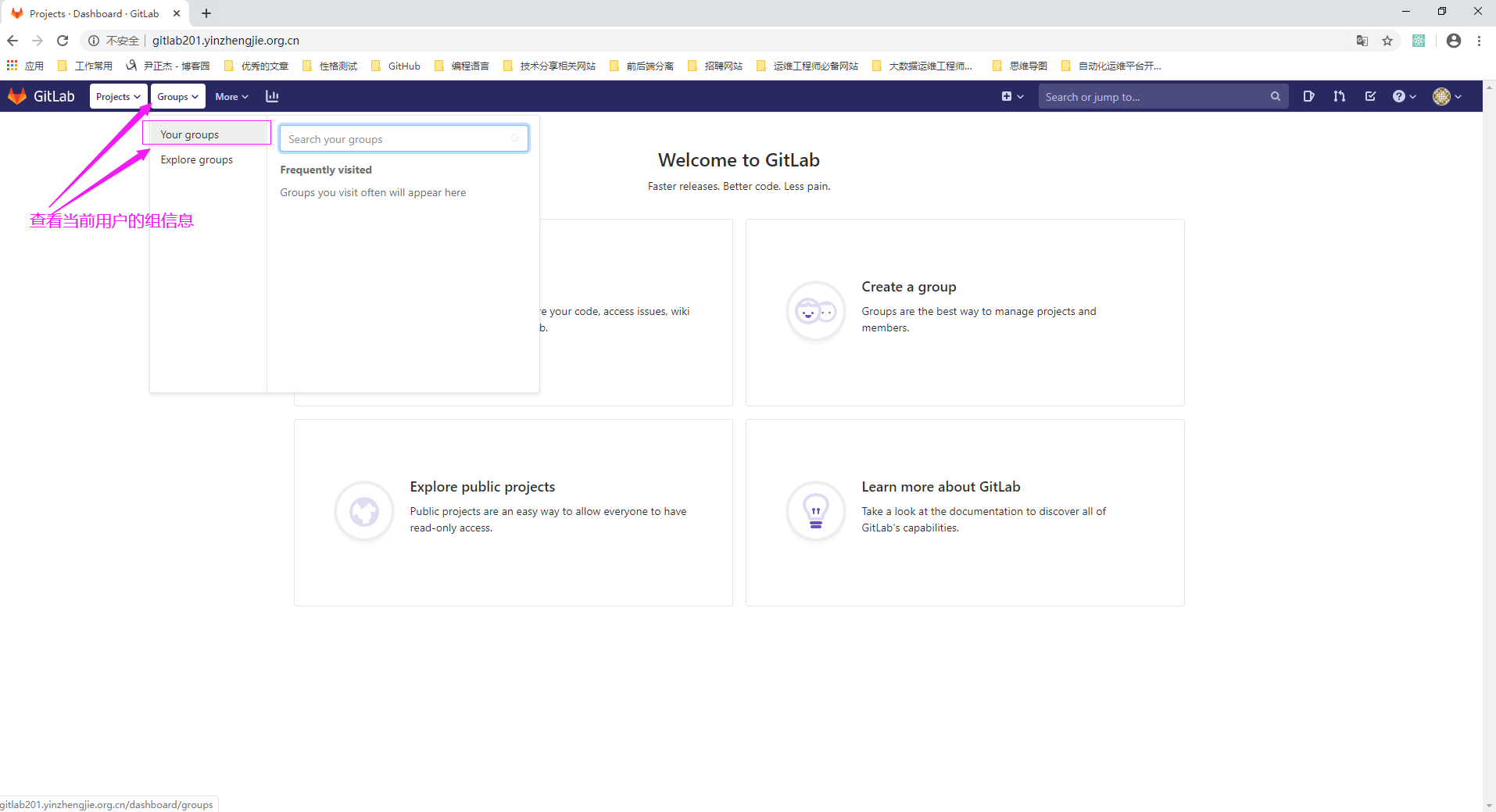 GitLab的基础使用-向已经创建的项目组中添加用户第8张