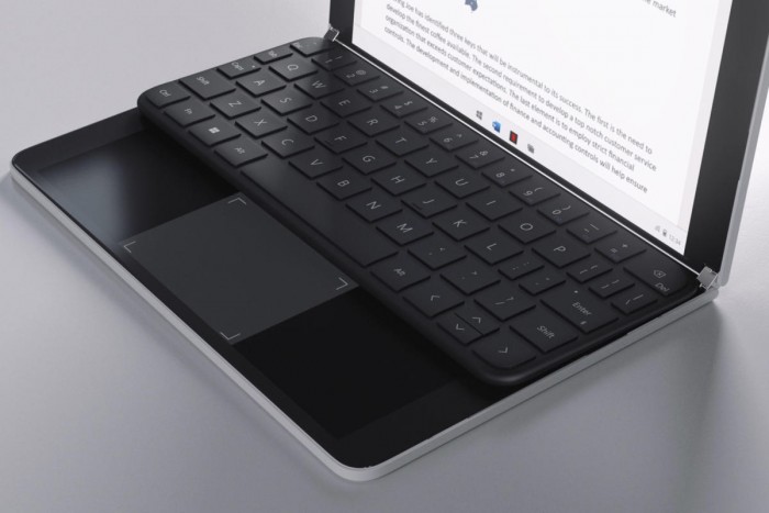 专利详细介绍了Surface Neo“被动式键盘”的工作原理