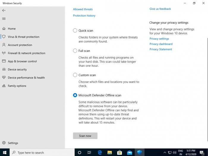 微软在Windows 10上为Windows Defender重新命名