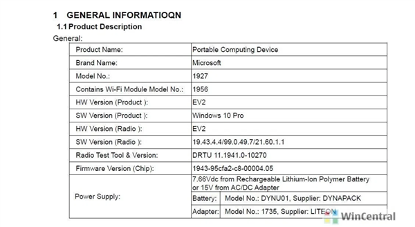 最实惠的Surface！Surface Go 2获FCC认证：酷睿m3-8100Y加持