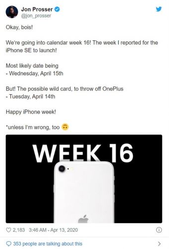 新款iPhone SE发布日期曝光：小屏果粉早已按捺不住