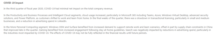 疫情之下微软收入猛增 15%！远程办公产品 Teams 日活达 7500 万