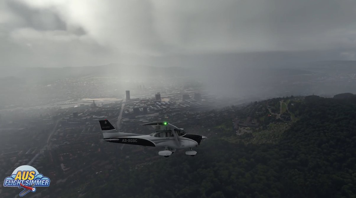 《微软飞行模拟》新演示 展示打雷闪电下雨效果