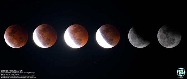 NASA 分享国际空间站拍摄的超级红月亮与月全食图片：别有一番风味