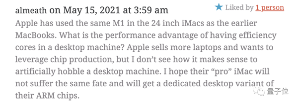 苹果 M1 用着舒服的原因找到了 Intel：下次我也用