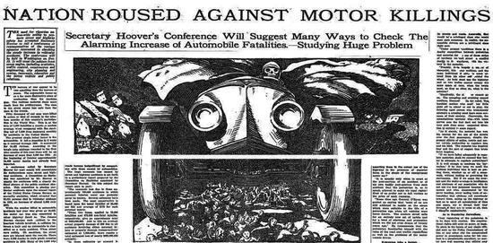 1924 年 11 月 23 日《纽约时报》上关于车祸的报道