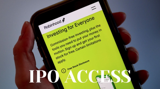 Robinhood IPO Access 功能，图片来自于 Medium