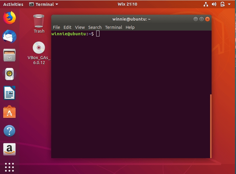 在Ubuntu中启动终端