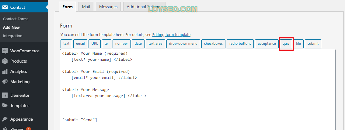 contact-form-7-tutoria