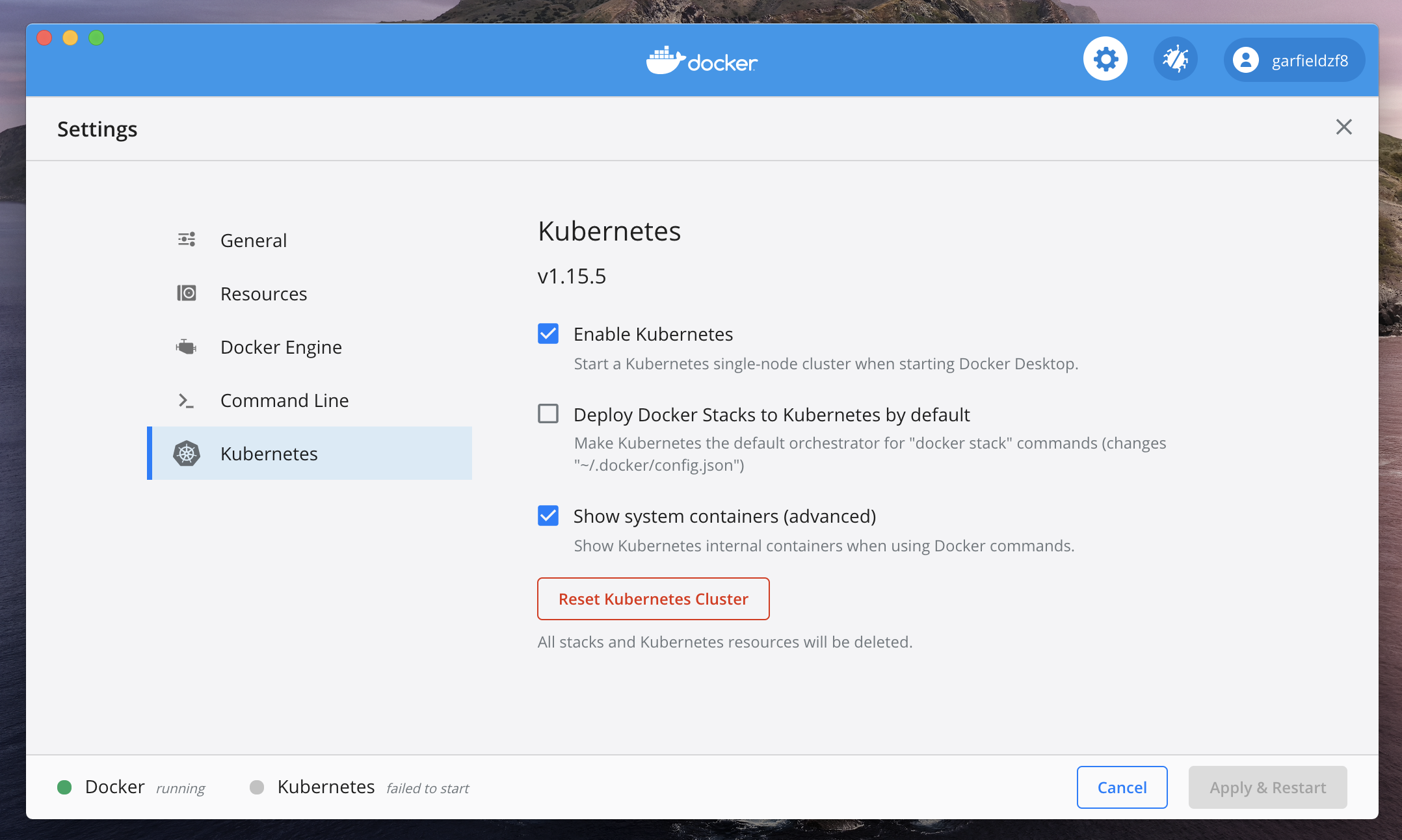 docker for mac kubernetes local volumes