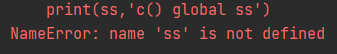 问个python基础问题，为什么时间不更新 及 name 'ss' is not